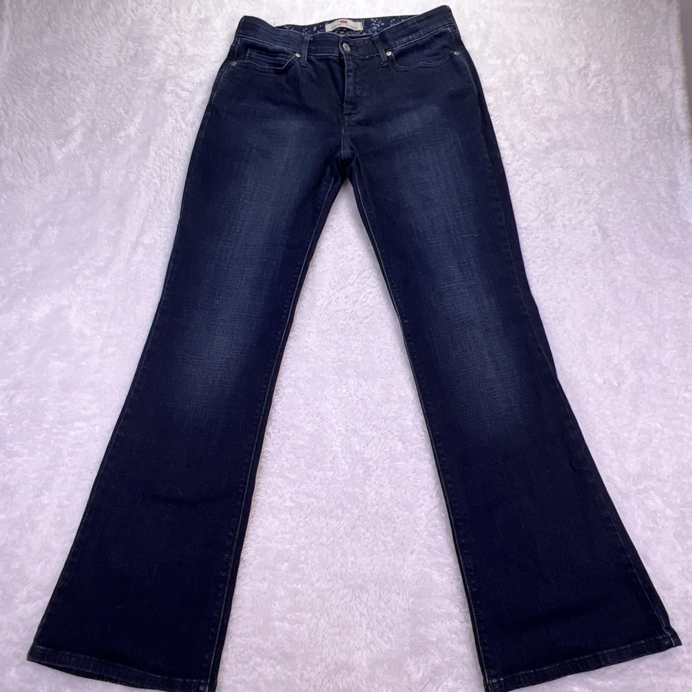 Y2K Levis 525 Women's 10M Perfect Waist Bootcut Jeans Dark Blue Denim VTG